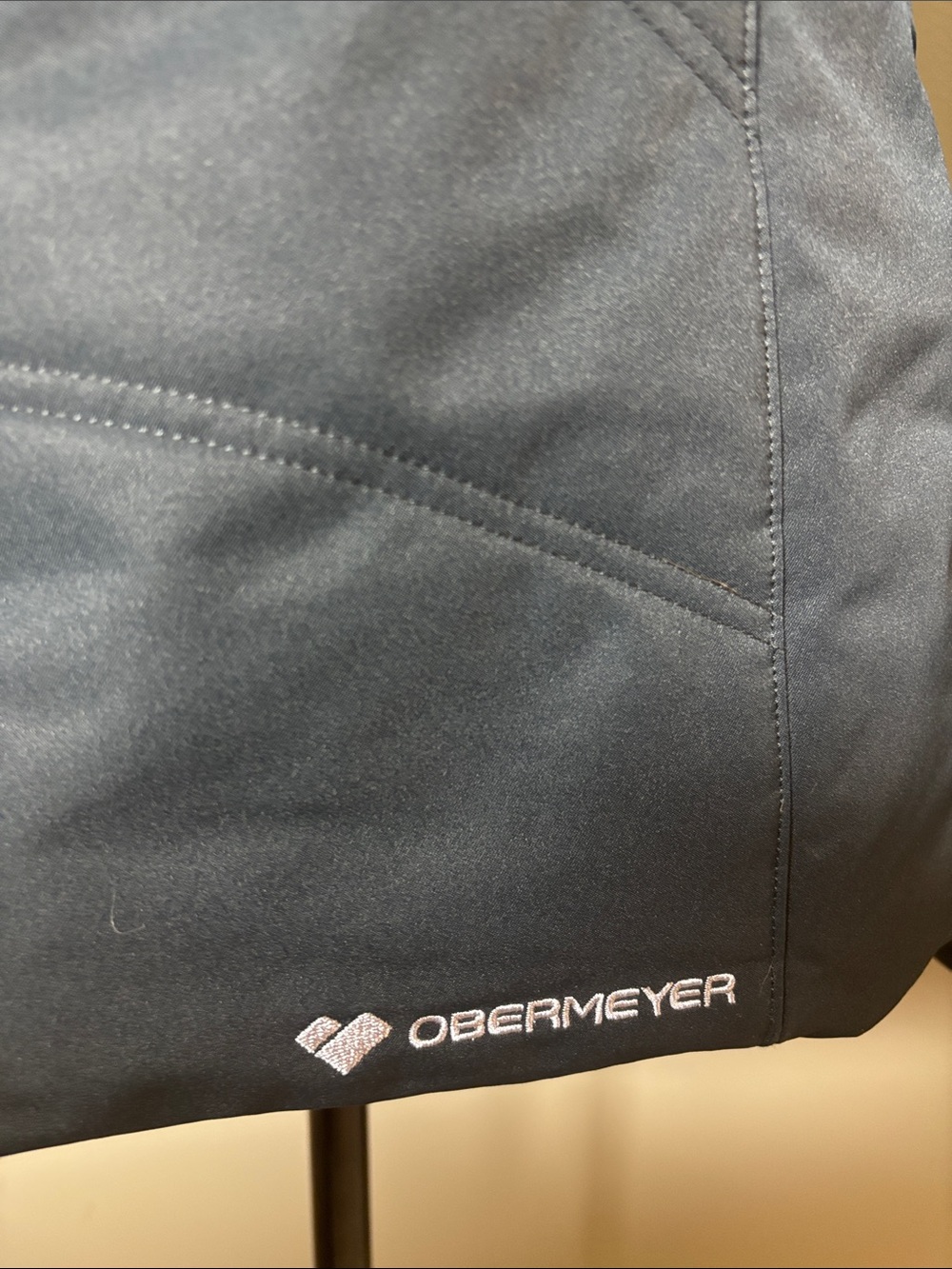 Obermeyer Black Ski Jacket with Faux Fur Trim Hood - Picture 4 of 10